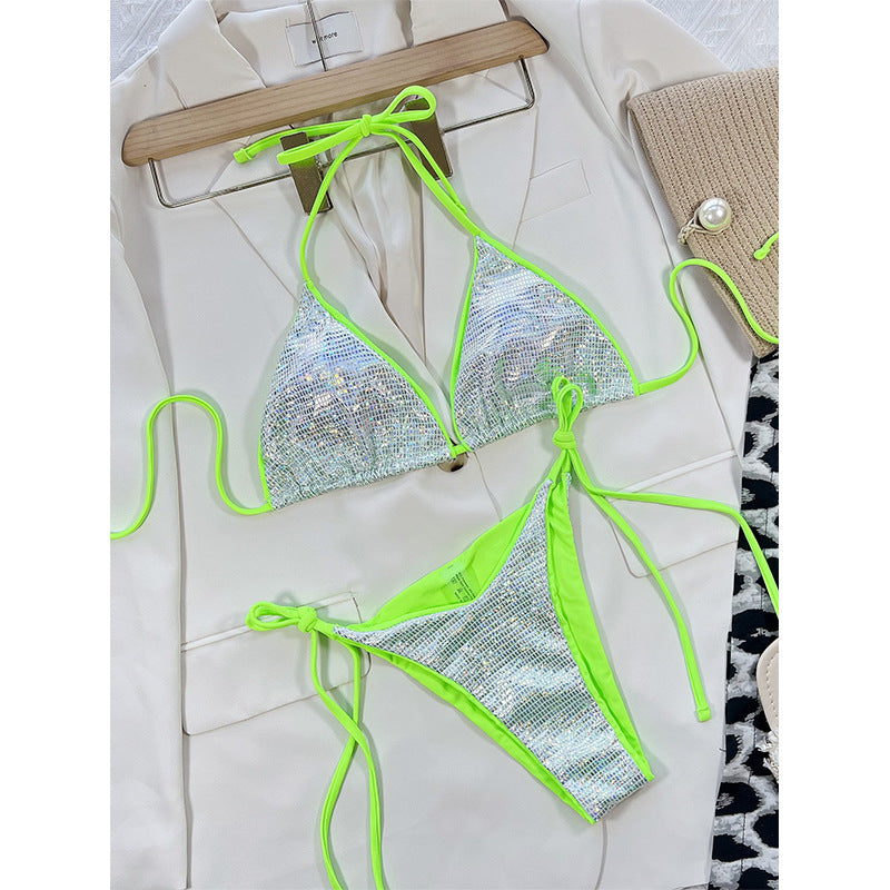 Ensemble de bikini triangle Berg-Feldt pour femme avec détails élégants