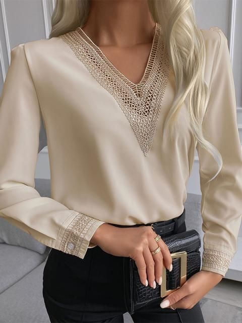 Damen-Blouse élégante avec dentelle Berg-Feldt