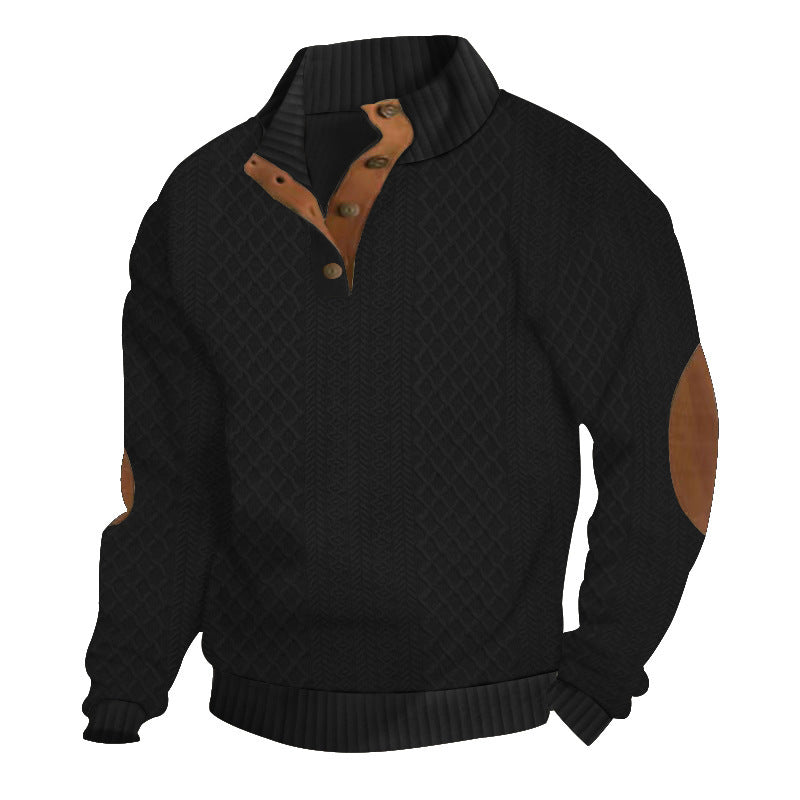 Damen-pull tricoté décontracté avec col structuré Appliqués Berg-Feldt
