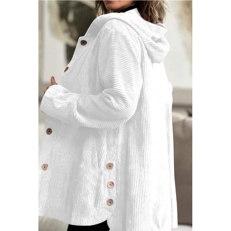 Berg-Feldt | Kapuzenjacke - Cordura - Lässige Passform - Mittellang - Casual Knopfverschluss