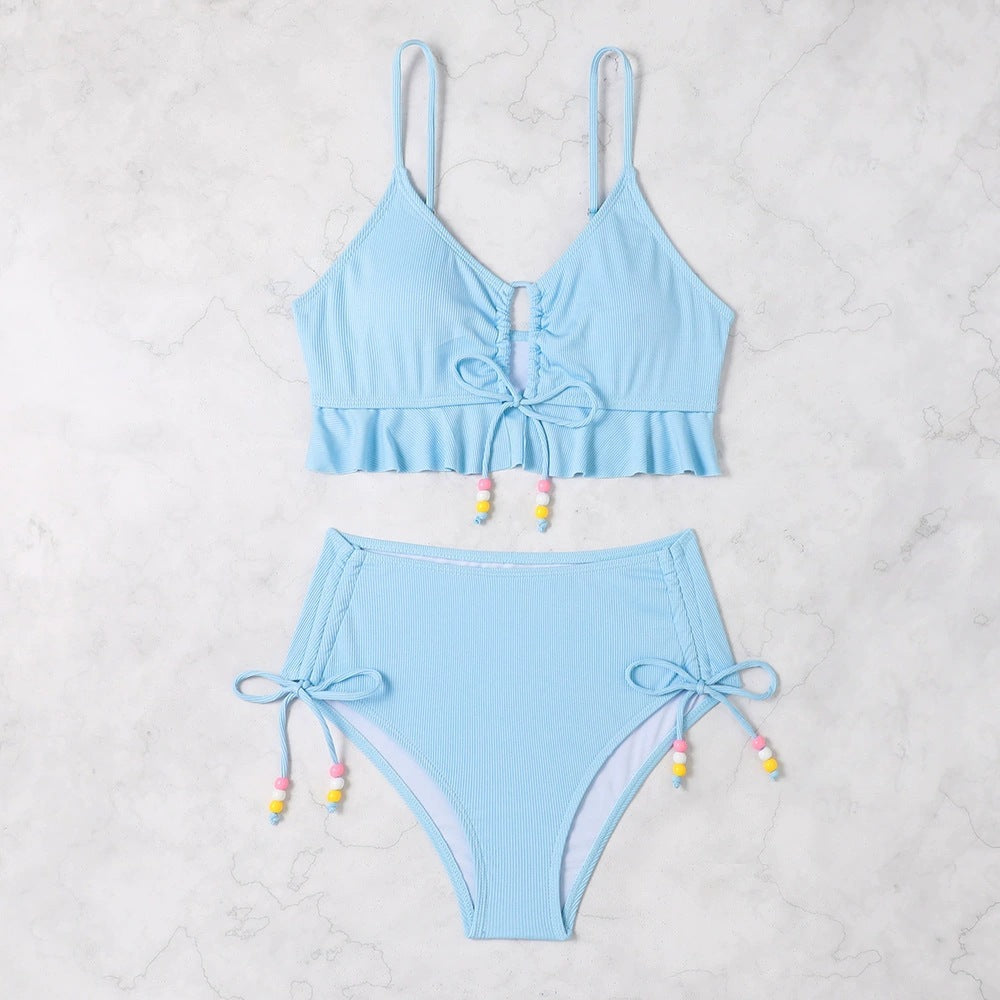 Ensemble de bikini taille haute à volants Berg-Feldt pour femme 1750840002