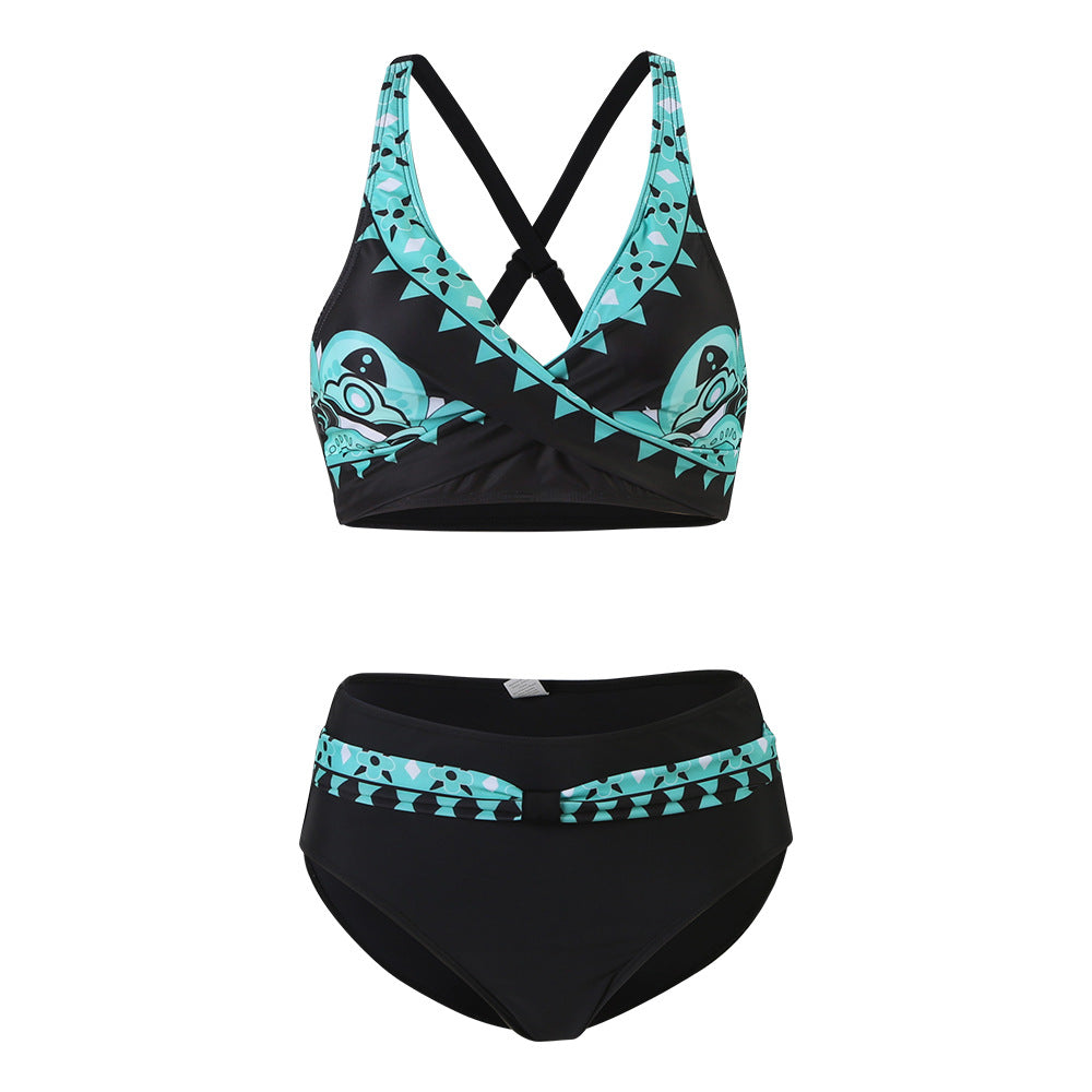 Sport-Bikini-Set für Damen, hochgeschnitten, berg-feldt