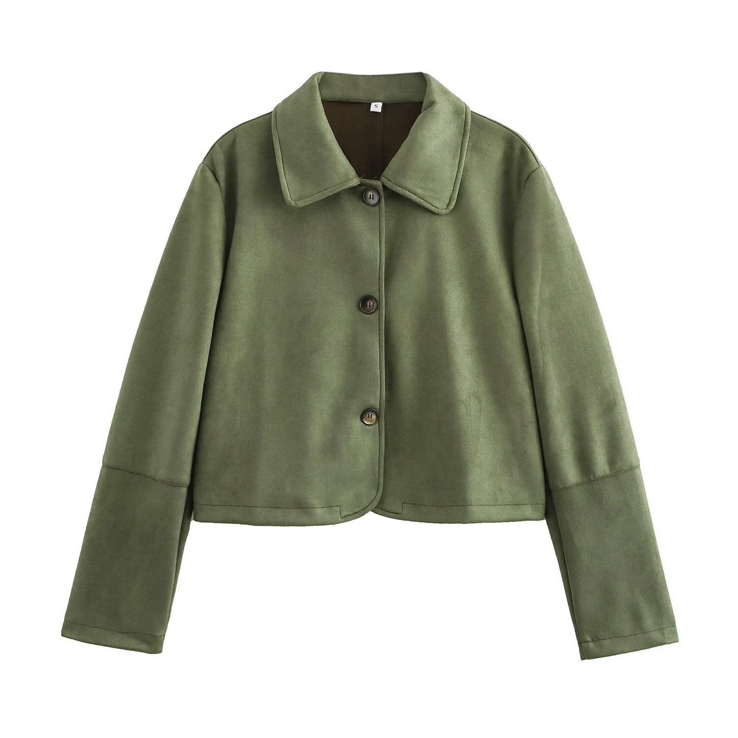 Veste utilitaire courte en suède berg-feldt pour femme