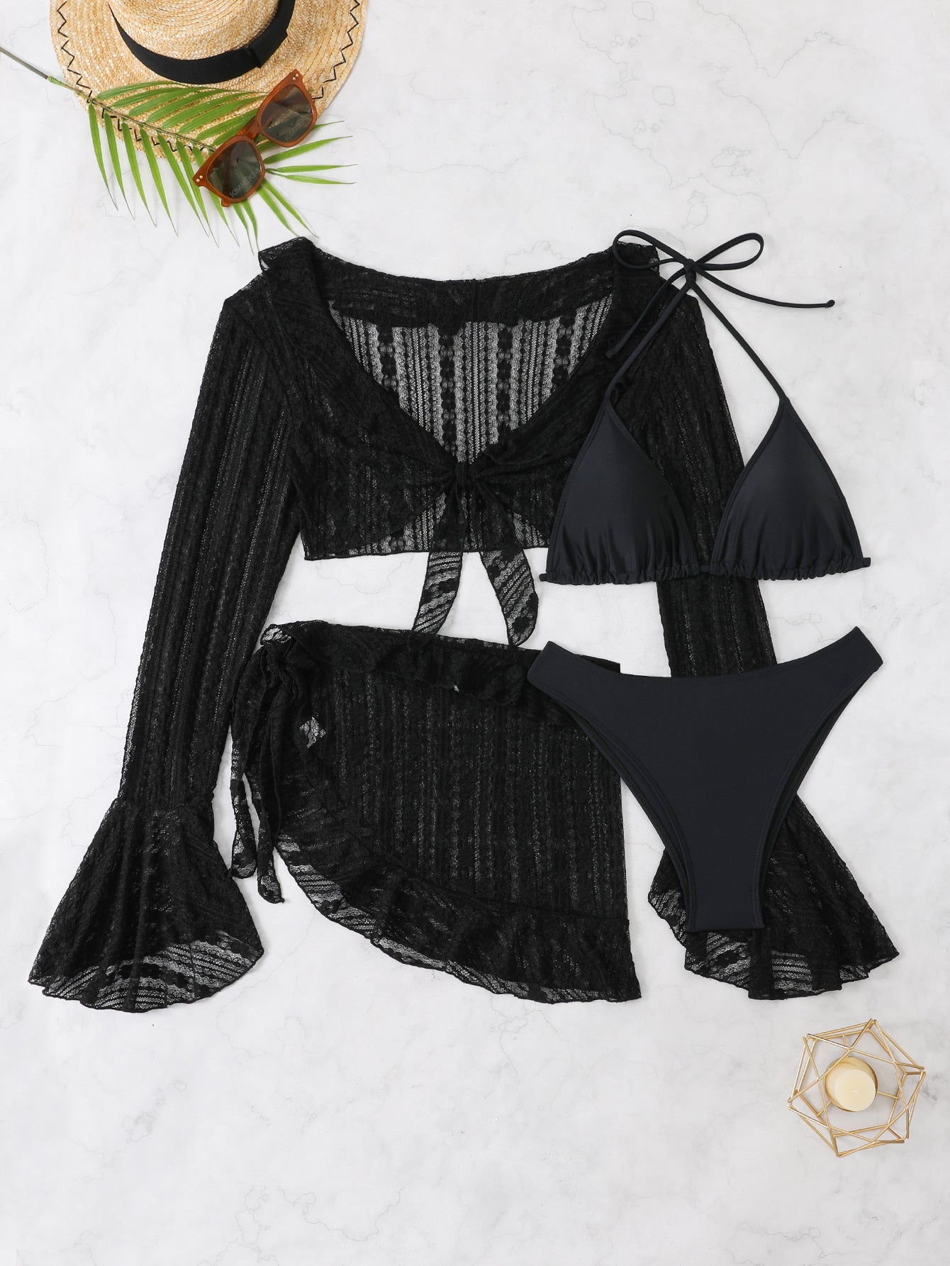 Ensemble bikini pour femme avec paréo cool et design tendance de berg-feldt