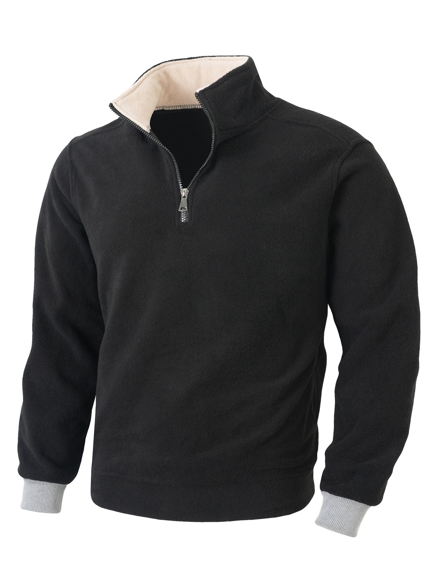 Herren Fleecejacke mit halblangem Reißverschluss Berg-Feldt