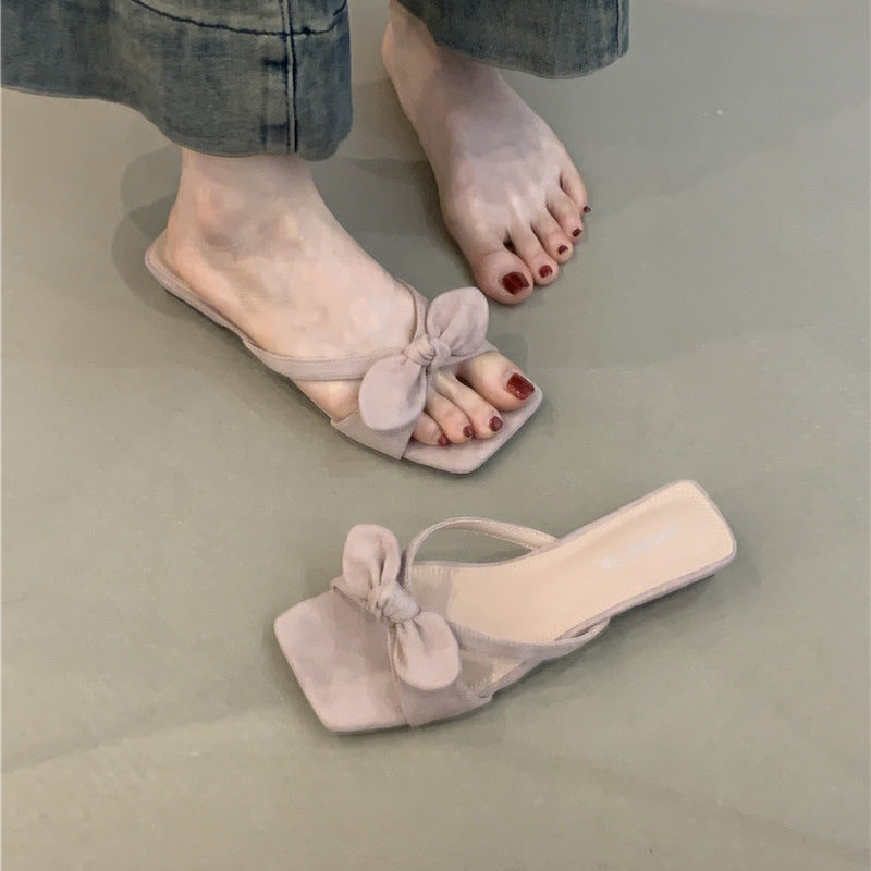 Sandales Berg-Feldt pour femme avec nœud métallique