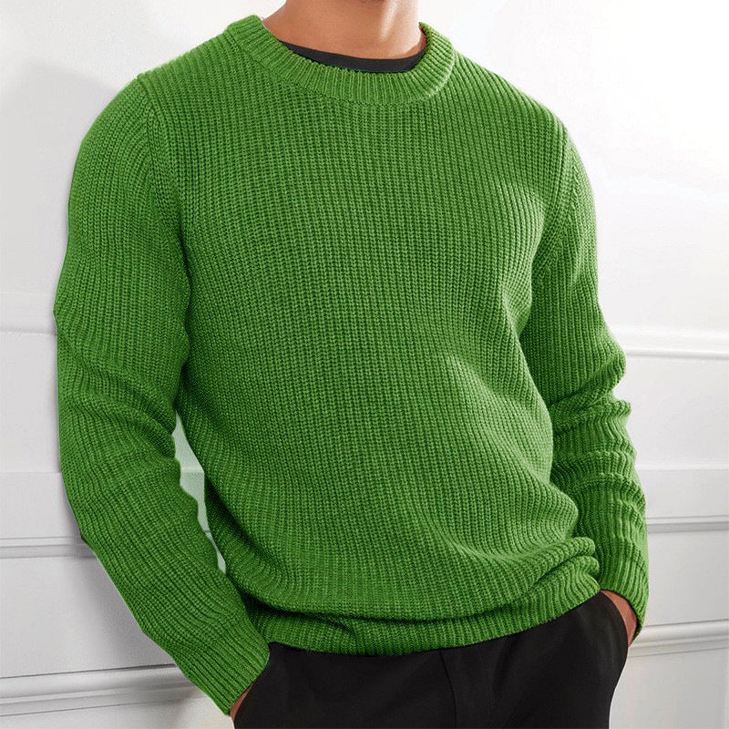Pull en maille pour homme, design texturé et col rond Berg-Feldt