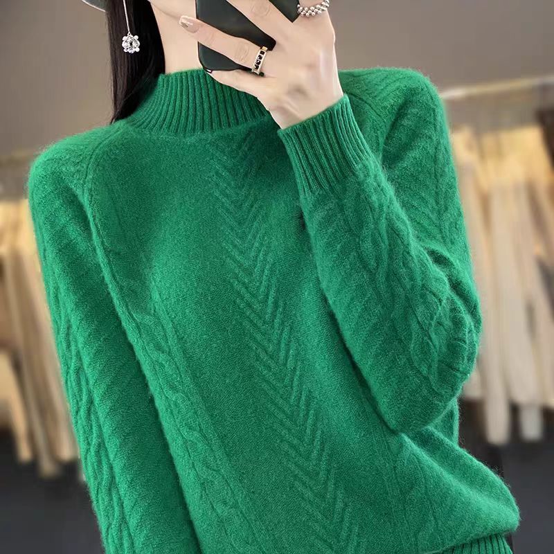 Pull torsadé pour femme avec col rond élégant Berg-Feldt