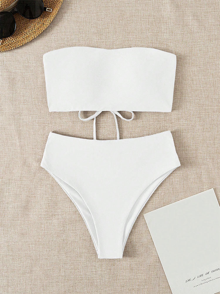 Ensemble bikini pour femme avec haut bandeau et bas taille haute berg-feldt