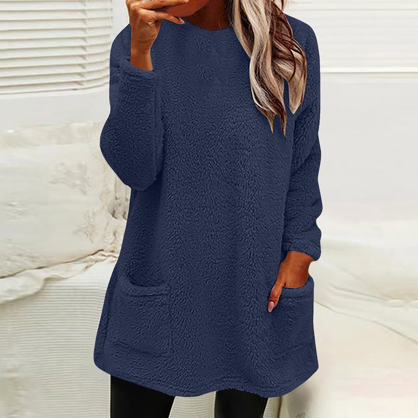 Polaire douillette pour femme avec poches pratiques et coupe ample Berg-Feldt