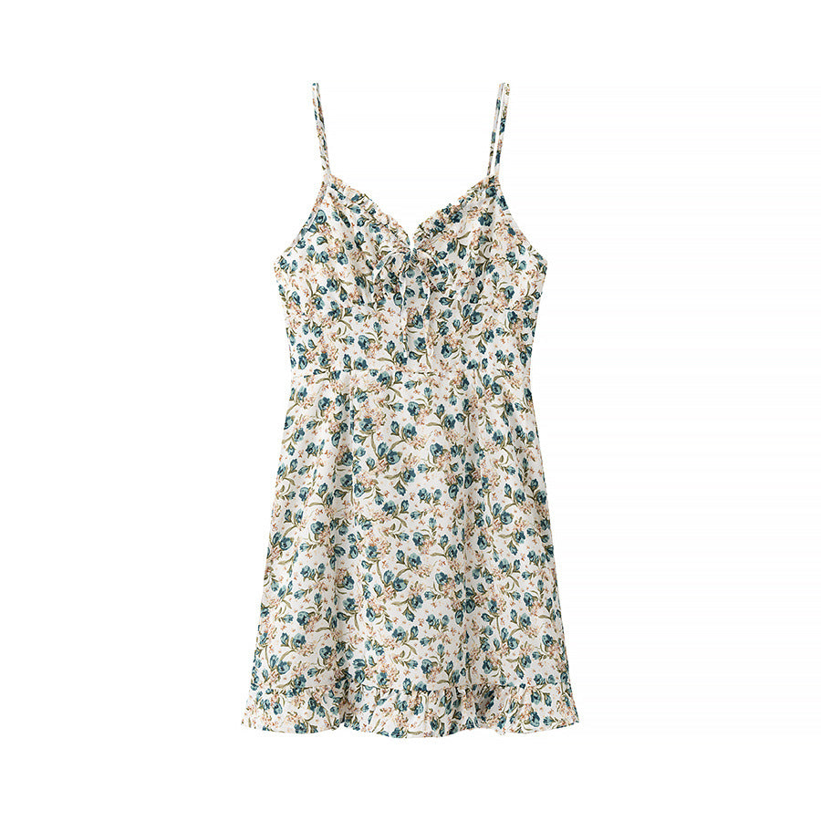 Robe courte à fleurs pour femme avec bretelles spaghetti réglables par berg-feldt