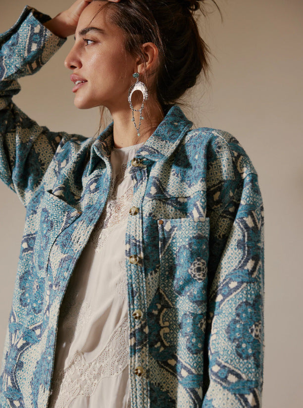 Chemisier en coton à motifs pour femme Berg-Feldt