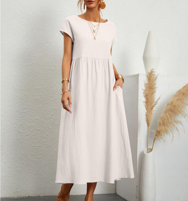 Robe mi-longue élégante et décontractée pour femme avec poches de berg-feldt