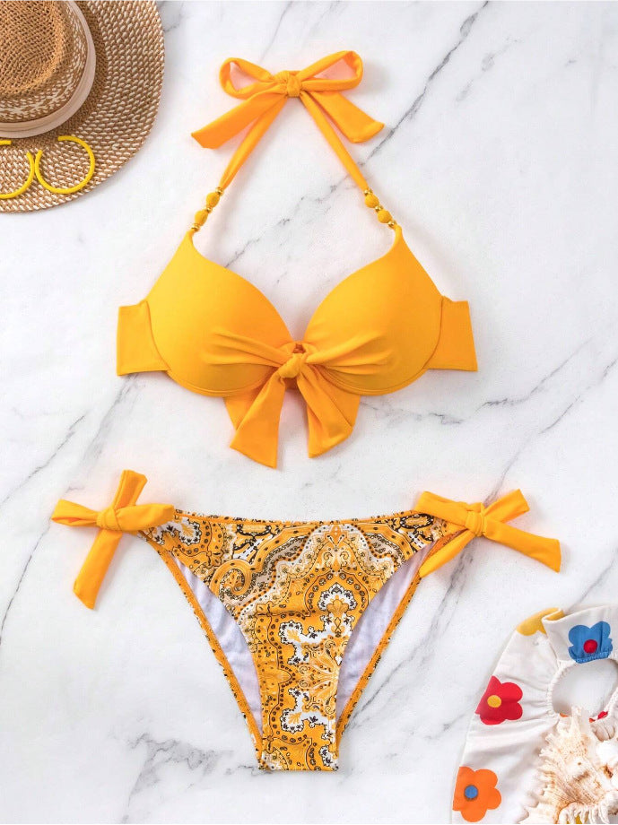 Ensemble bikini pour femme avec jupe paréo et cordons ajustables de berg-feldt