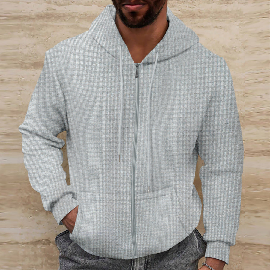 Veste à capuche pour hommes avec surface texturée et poches pratiques Berg-Feldt