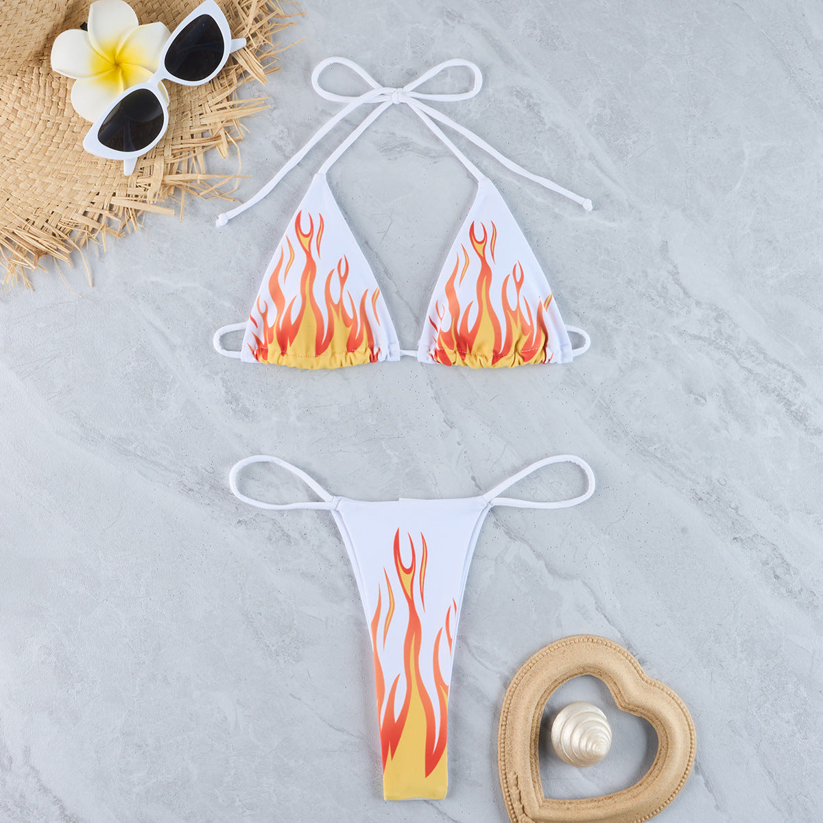 Ensemble Bikini Femme Imprimé Feu berg-feldt