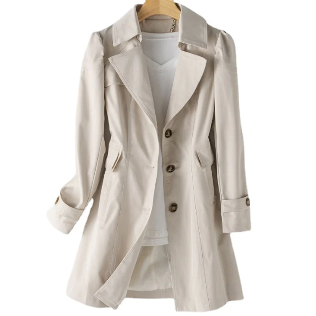 Berg-Feldt | Manteau long d'automne à boutons et col pour femme