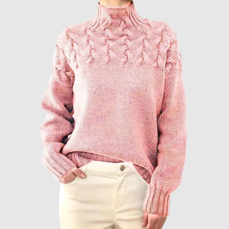 Berg-Feldt | Kabelstrick Rollkragenpullover mit Langen Ärmeln