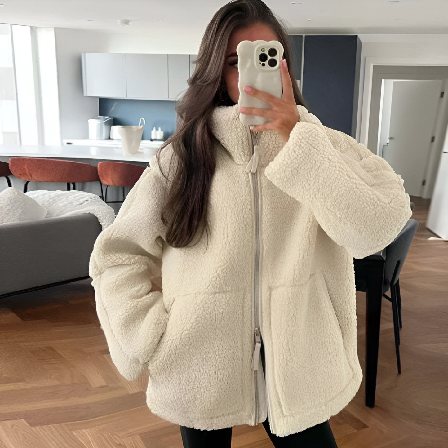Berg-Feldt | Lam Fleec Winterjack für Damen