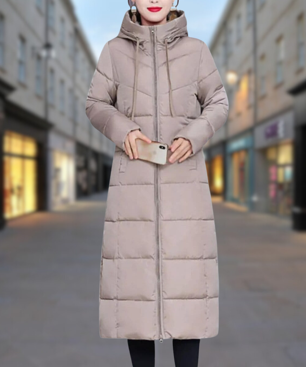 Berg-Feldt | Lange Winter Baumwolljacke Mittellang Dicke Daunenjacke