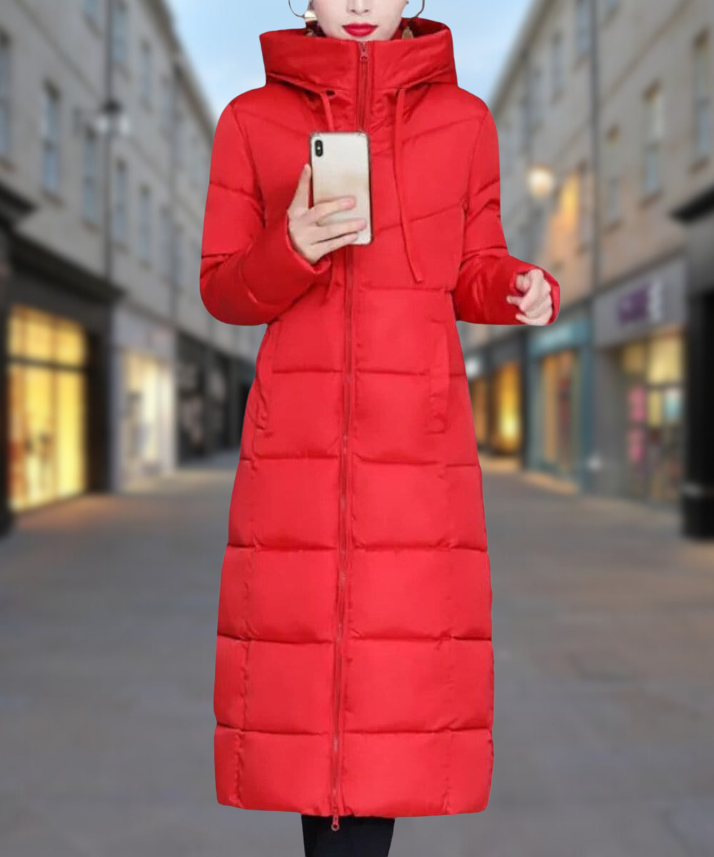 Berg-Feldt | Lange Winter Baumwolljacke Mittellang Dicke Daunenjacke
