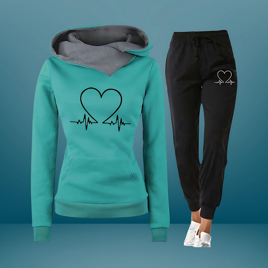 ANGELIKA: Sweatshirt und Joggerhose im Set