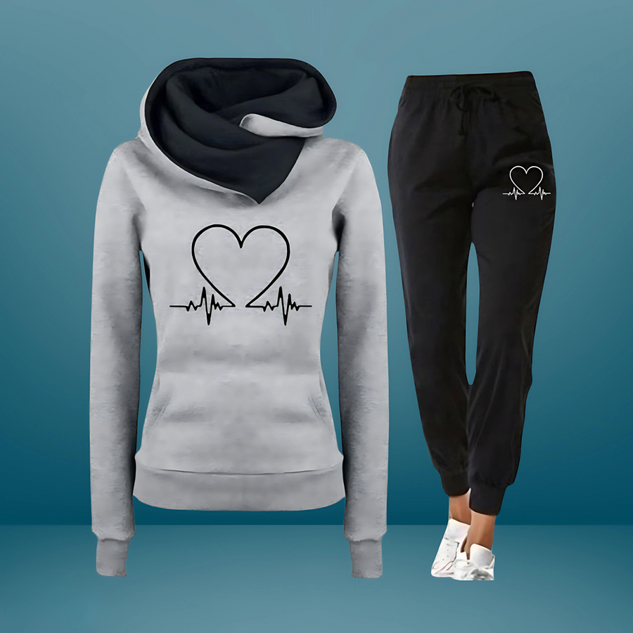 ANGELIKA: Sweatshirt und Joggerhose im Set