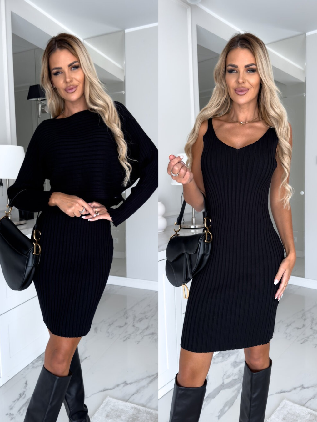 Berg-Feldt | Robe sans manches avec pull assorti
