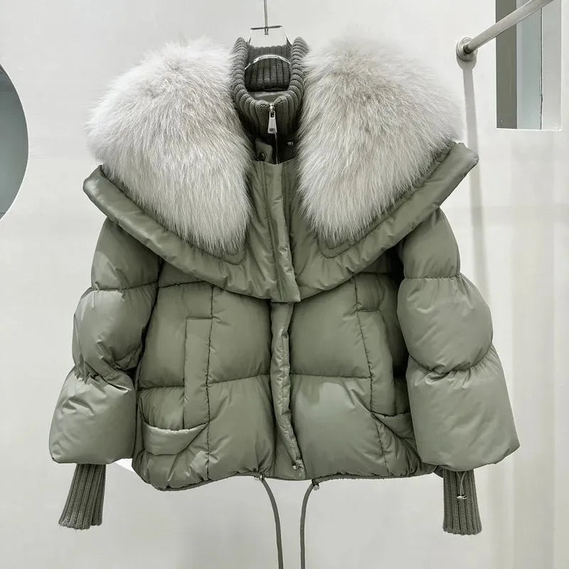 Berg-Feldt | Manteau court chaud matelassé à capuche pour femme