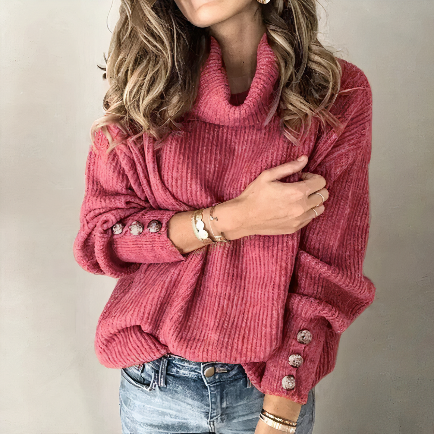 Peyton: Pull en maille à manches longues