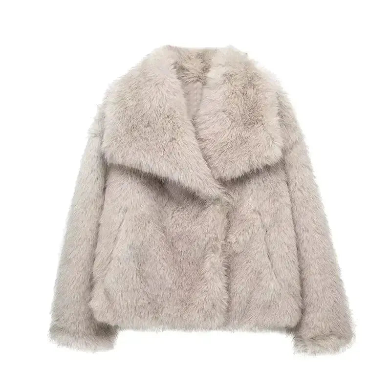 Berg-Feldt | Luxuriöse Kunstfell Jacke Stilvoll, Kuschelig und Zeitlos