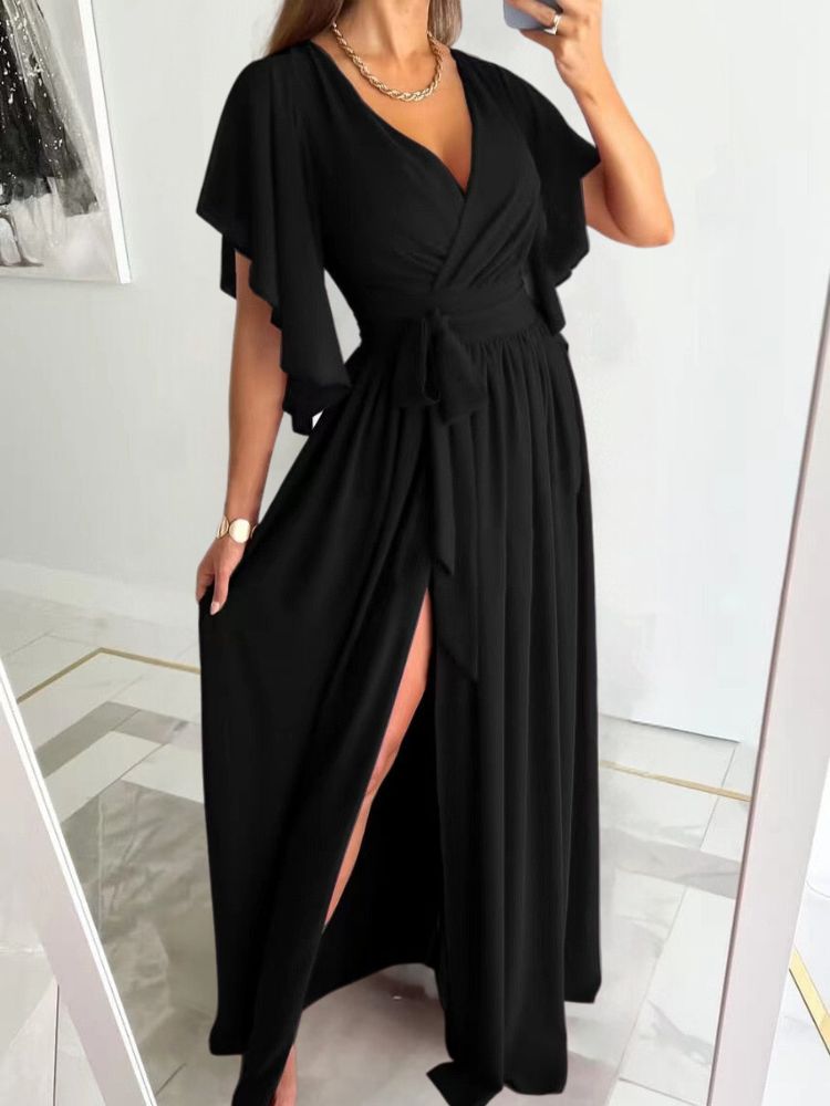 Schickes Maxikleid mit Beinschlitz - Polina
