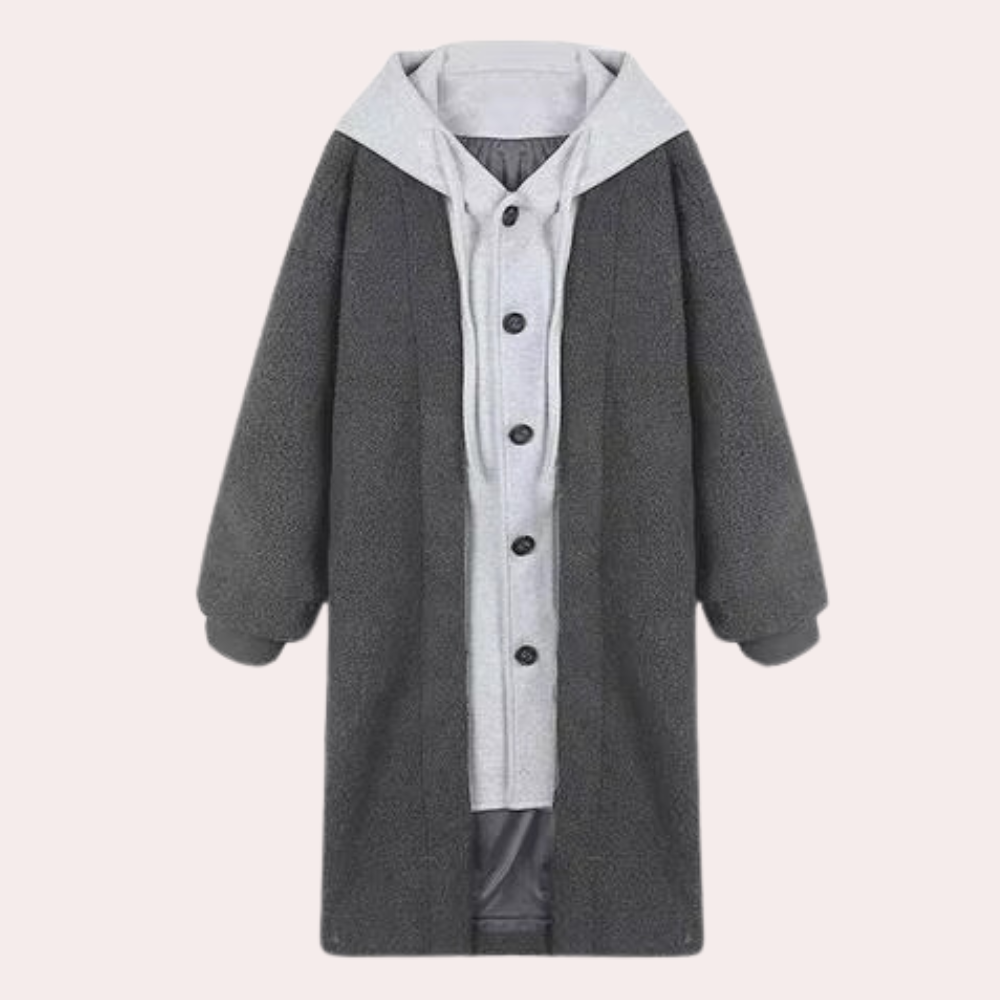 Berg-Feldt | Lässige Lange Damenjacke mit Kapuze