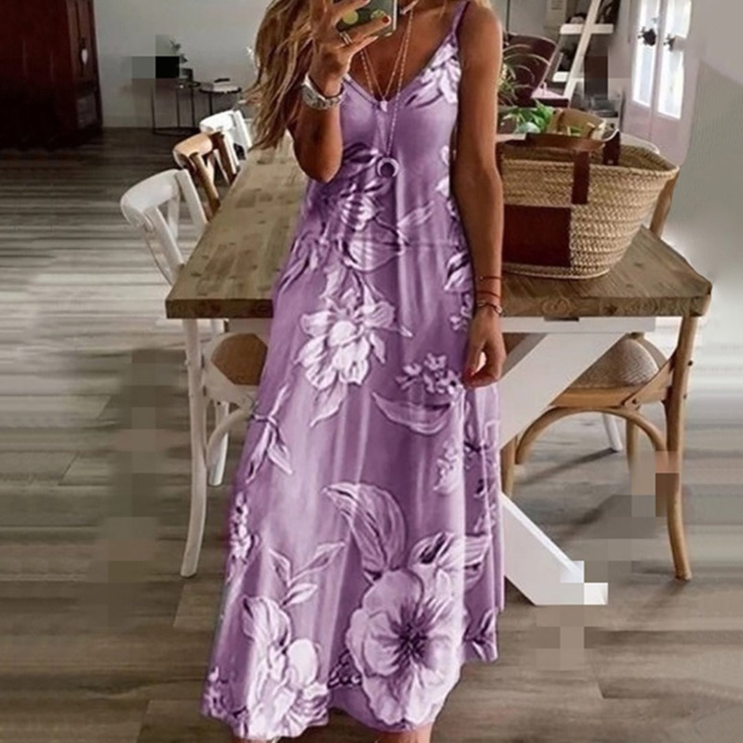 Robe sans manches à imprimé floral – Andie