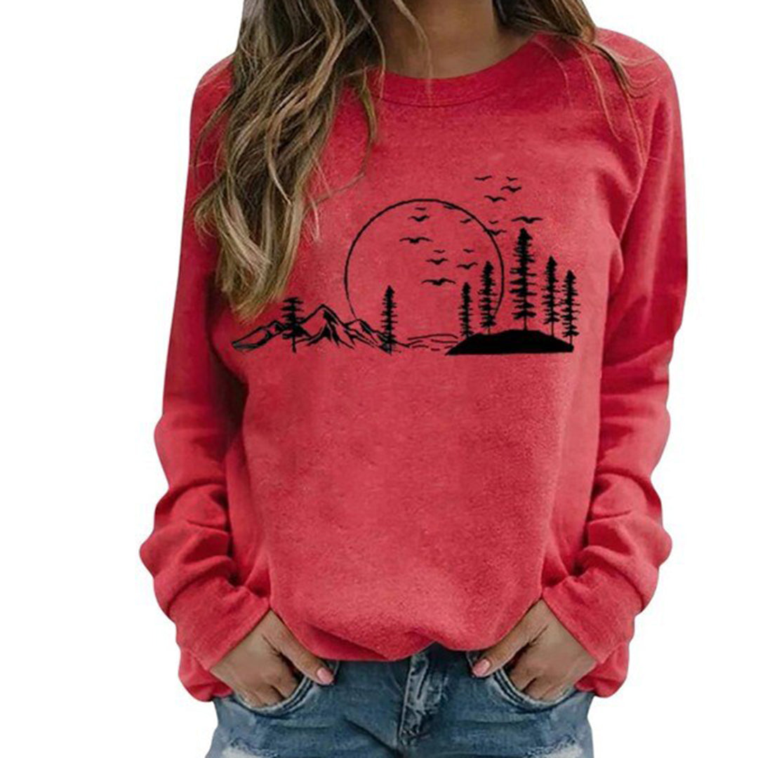 Berg-Feldt | Sweatshirt - Gemütliches von der Natur inspiriertes Grafik-Sweatshirt