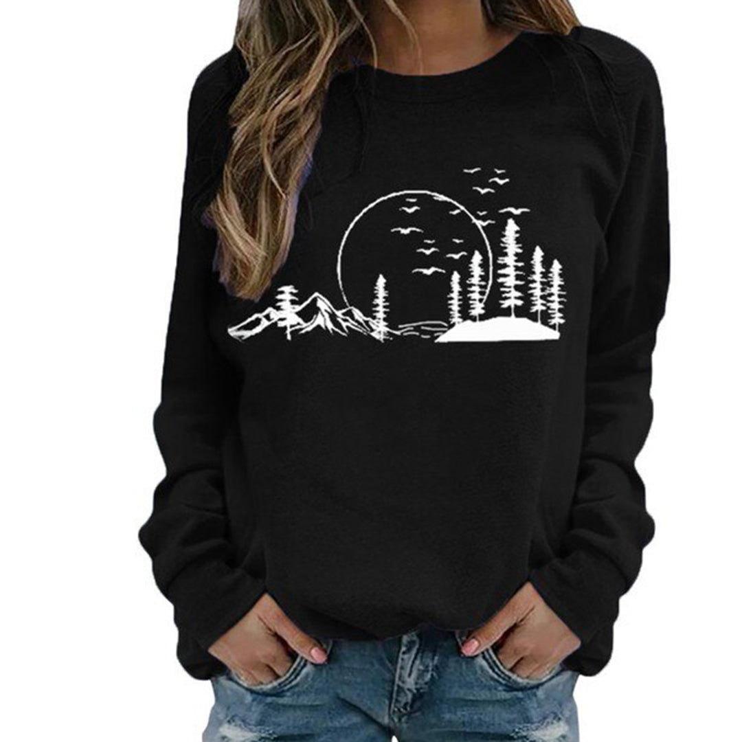 Berg-Feldt | Sweatshirt - Gemütliches von der Natur inspiriertes Grafik-Sweatshirt