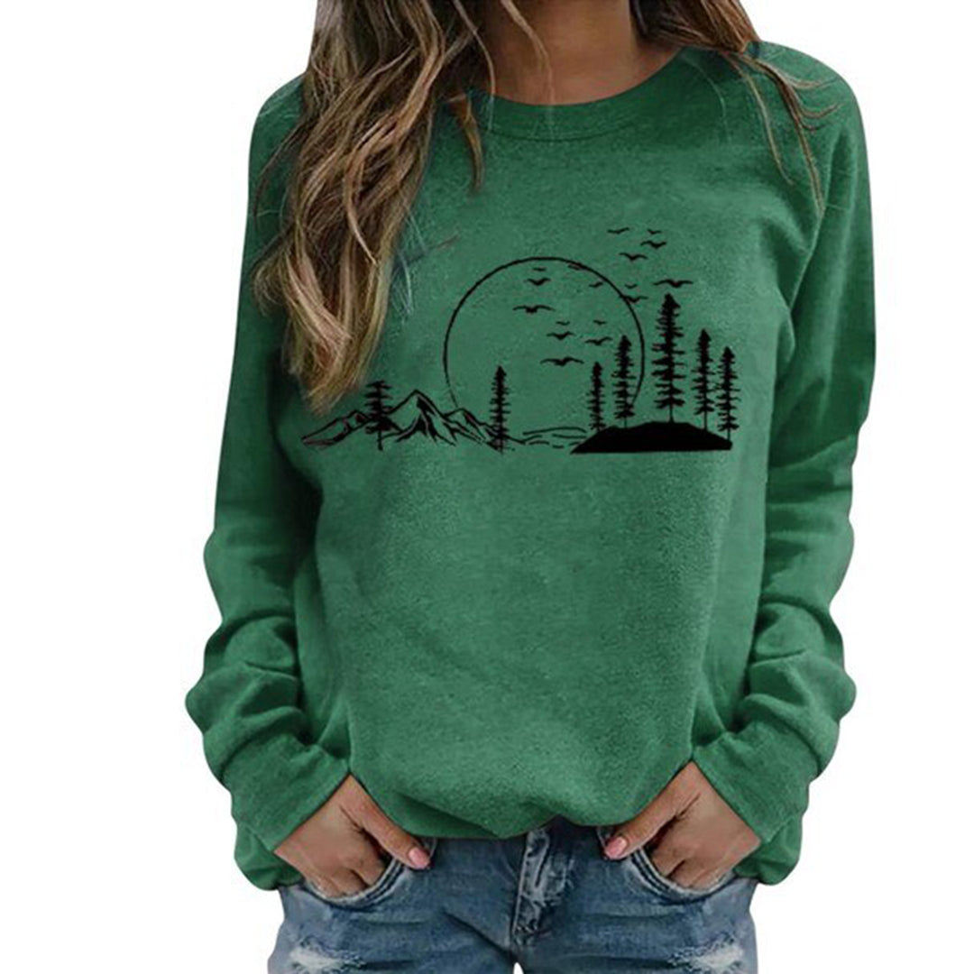 Berg-Feldt | Sweatshirt - Gemütliches von der Natur inspiriertes Grafik-Sweatshirt