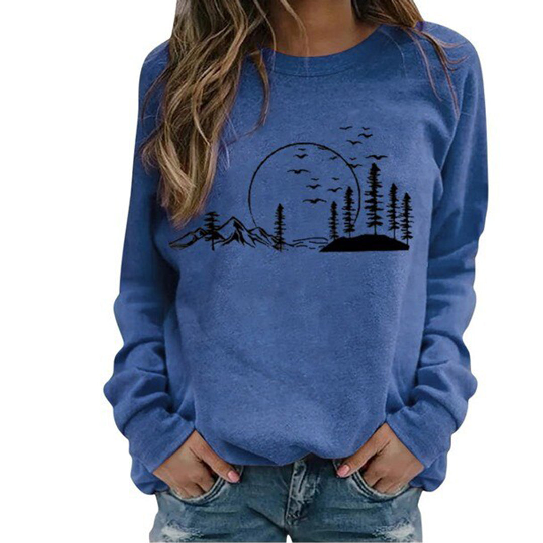 Berg-Feldt | Sweatshirt - Gemütliches von der Natur inspiriertes Grafik-Sweatshirt