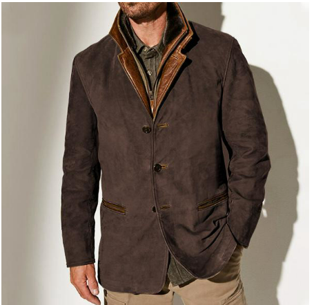 Berg-Feldt | Blouson en daim pour homme