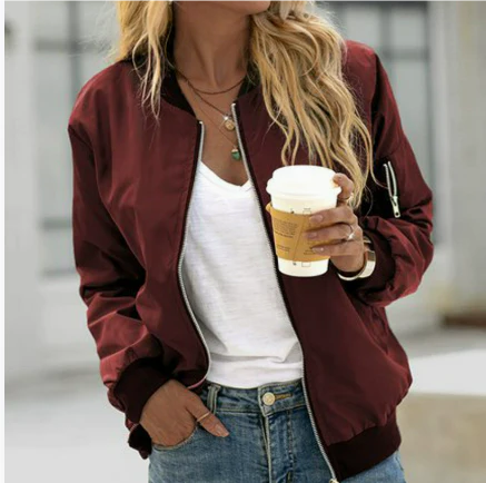 Berg-Feldt | Blouson Aviateur Femme – Élégant & Pratique avec Fermeture Éclair - Veste Femme