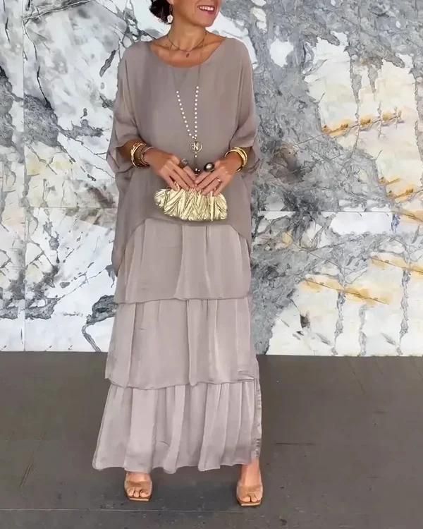 Rafaela: Robe élégante en mousseline de qualité supérieure