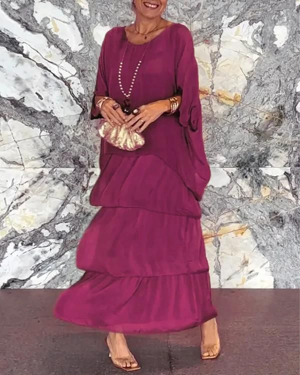 Rafaela: Robe élégante en mousseline de qualité supérieure