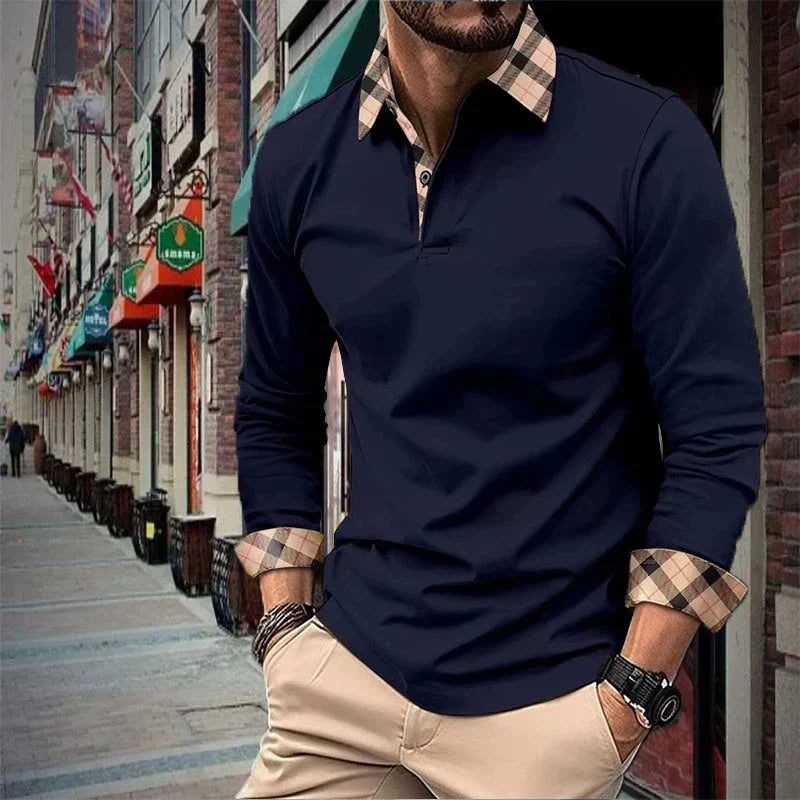 Poloshirt mit langen Ärmeln - Ray
