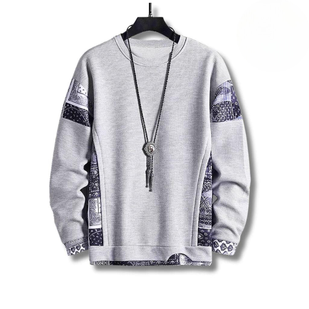 Pull Rhett élégamment patchworké
