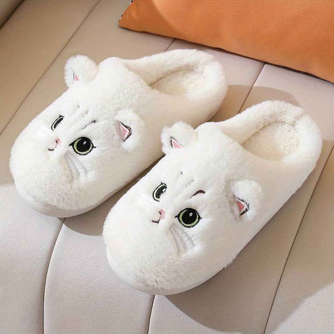 Berg-Feldt | Pantoufles douces pour femme, motif chat