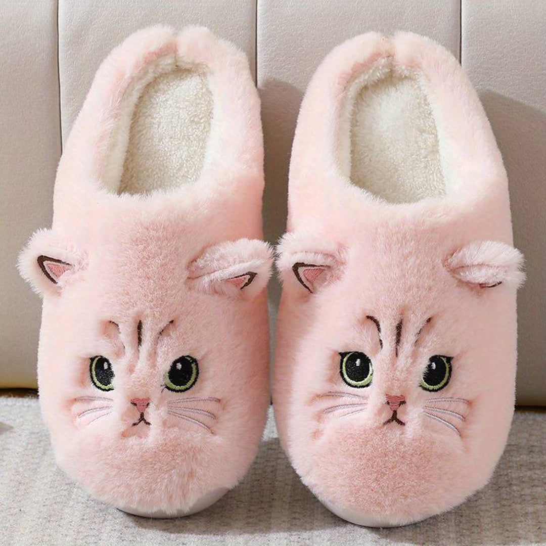 Berg-Feldt | Pantoufles douces pour femme, motif chat