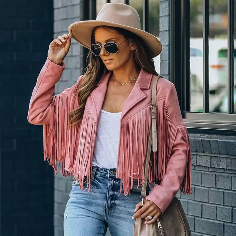 Berg-Feldt | Jacke schick Fransen Damen