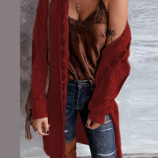 Berg-Feldt | Modische Strickjacke mit Kapuze