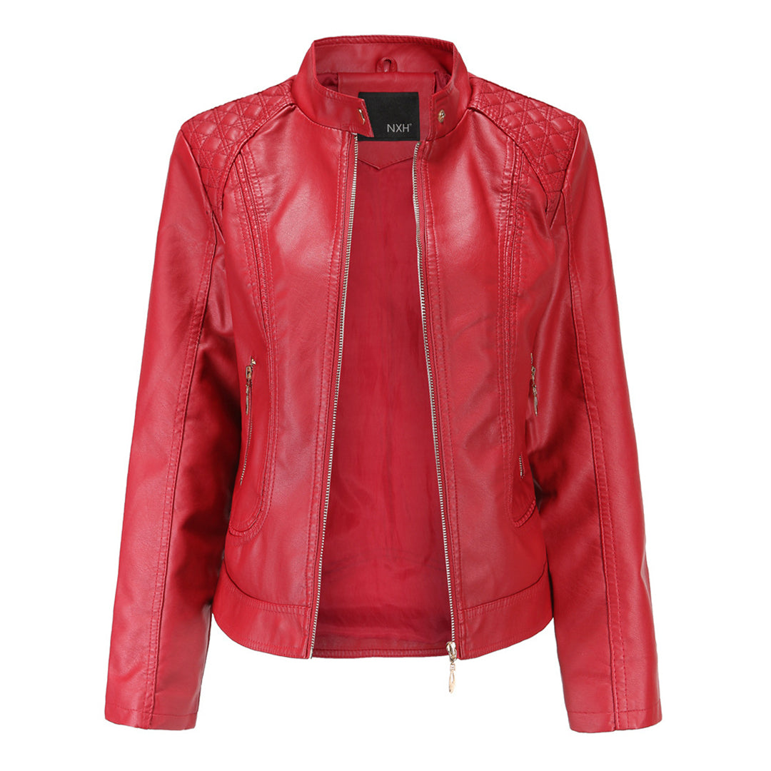 Berg-Feldt | Lederjacke mit Hohem Kragen Herbst Edition