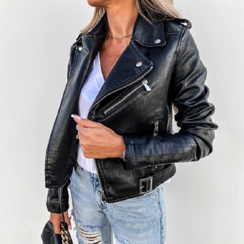 Berg-Feldt | Veste de motard pour femme à col à revers